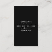 Carte De Visite Parties scintillant de Bokeh (Dos)