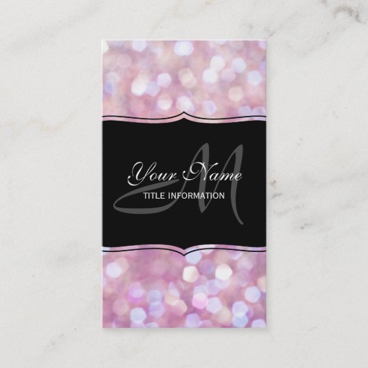 Carte De Visite Parties scintillant de Bokeh (Devant)