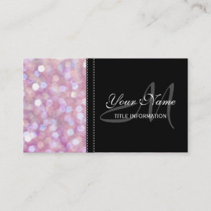Carte De Visite Parties scintillant de Bokeh