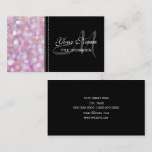 Carte De Visite Parties scintillant de Bokeh (Devant / Derrière)