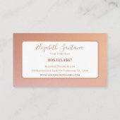 Carte De Visite Parties scintillant de cache (Dos)