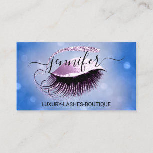 Carte De Visite Parties scintillant de code QR de maquillage Eyela
