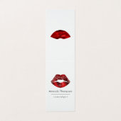 Carte De Visite Parties scintillant de coeur holographique des Fau (Extérieur déplié)