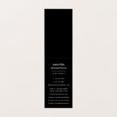 Carte De Visite Parties scintillant de coeur holographique des Fau (Intérieur déplié)