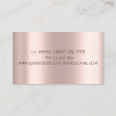 Carte De Visite Parties scintillant de Confetti Or de luxe Lotus M (Dos)