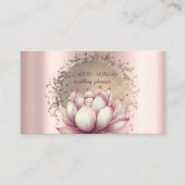 Carte De Visite Parties scintillant de Confetti Or de luxe Lotus M (Devant)