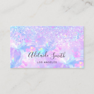 Carte De Visite ・ parties scintillant de faux gemmes opale violet