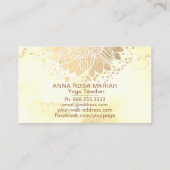 Carte De Visite *~* Parties scintillant de fleurs du soleil Mandal (Dos)