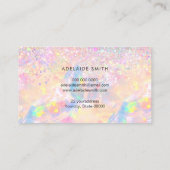 Carte De Visite parties scintillant de gemstone rose opal (Dos)