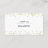 Carte De Visite Parties scintillant de logo professionnel (Dos)