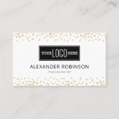 Carte De Visite Parties scintillant de logo professionnel (Devant)