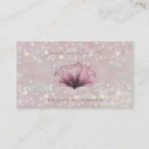 Carte De Visite Parties scintillant de luxe professionnelle et élé