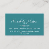 Carte De Visite parties scintillant de maquillage 3D Artist Planif (Dos)