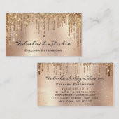 Carte De Visite Parties scintillant de maquillage Eyebrow Lashes R (Devant / Derrière)