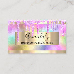 Carte De Visite Parties scintillant de maquillage Parties scintill