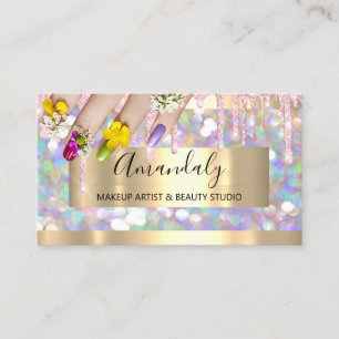 Carte De Visite Parties scintillant de maquillage Parties scintill