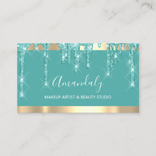 Carte De Visite Parties scintillant de maquillage pour artistes T