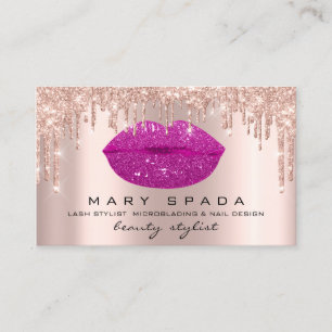 Carte De Visite Parties scintillant de maquillage professionnel po