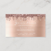 Carte De Visite Parties scintillant de maquillage Roses ongles yeu (Dos)