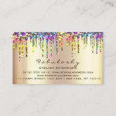 Carte De Visite Parties scintillant de Parties scintillant de maqu (Dos)