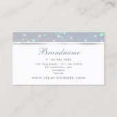 Carte De Visite Parties scintillant de perles Étoiles brillantes b (Dos)