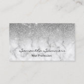 Carte De Visite Parties scintillant de Personnaliser en marbre Par (Devant)