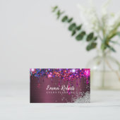 Carte De Visite Parties scintillant de planification d'événements  (Debout devant)