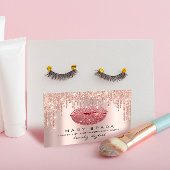 Carte De Visite Parties scintillant de Rose de maquillage professi