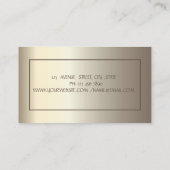 Carte De Visite Parties scintillant de yoga Champagne fille (Dos)