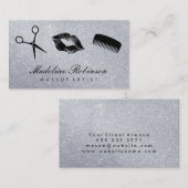 Carte De Visite Parties scintillant des chevalets de peigne Glamor (Devant / Derrière)