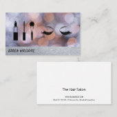 Carte De Visite Parties scintillant des cils | Artiste de maquilla (Devant / Derrière)