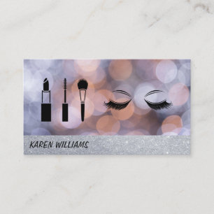 Carte De Visite Parties scintillant des cils   Artiste de maquilla