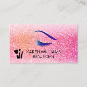 Carte De Visite Parties scintillant des cils   Brosses de maquilla