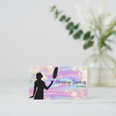 Carte De Visite Parties scintillant des services de nettoyage de d (Debout devant)