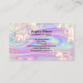 Carte De Visite Parties scintillant des services de nettoyage de d (Dos)