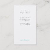 Carte De Visite Parties scintillant design et tendance Faux Linen  (Dos)