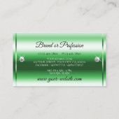 Carte De Visite Parties scintillant d'étoiles de luxe brillant ver (Dos)