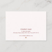 Carte De Visite Parties scintillant d'instructions sur les microbi (Dos)