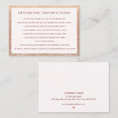 Carte De Visite Parties scintillant d'instructions sur les microbi (Devant / Derrière)