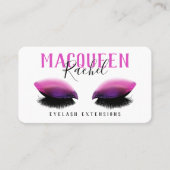 Carte De Visite Parties scintillant d'ombre Eyelash Lashes rose (Devant)