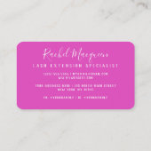 Carte De Visite Parties scintillant d'ombre Eyelash Lashes rose (Dos)