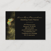 Carte De Visite *~* Parties scintillant d'or Beurre doré Chic Girl (Dos)