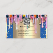 Carte De Visite Parties scintillant d'or Confetti Holograph Driver (Dos)