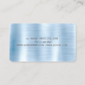 Carte De Visite Parties scintillant d'or Cupcake Confetti, Métallo (Dos)