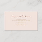 Carte De Visite Parties scintillant d'or de luxe romantique rose B (Dos)