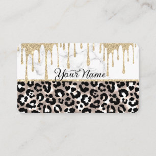 Carte De Visite Parties scintillant d'or en argent - Disques étinc