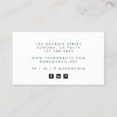 Carte De Visite Parties scintillant d'or Ethereal Abstrait Waterco (Dos)