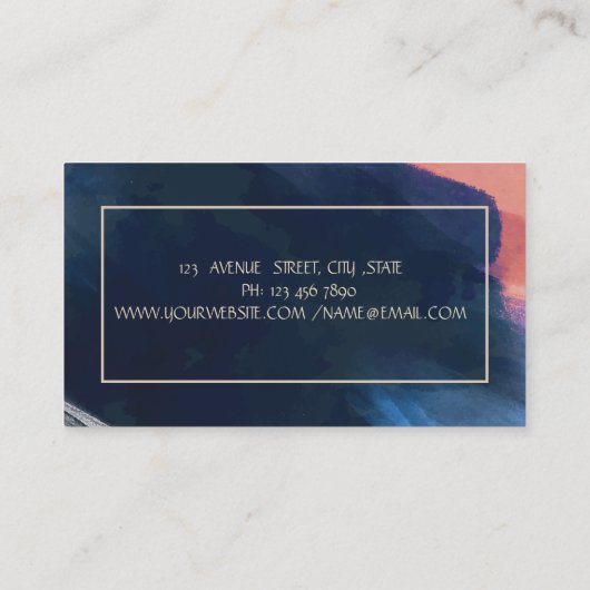 Carte De Visite Parties scintillant d'or femmes Silhouette, Yoga A (Dos)