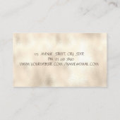 Carte De Visite Parties scintillant d'or Maison de nettoyage domes (Dos)