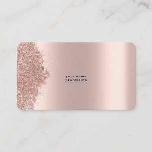 Carte De Visite Parties scintillant d'or minimaliste personnalisée